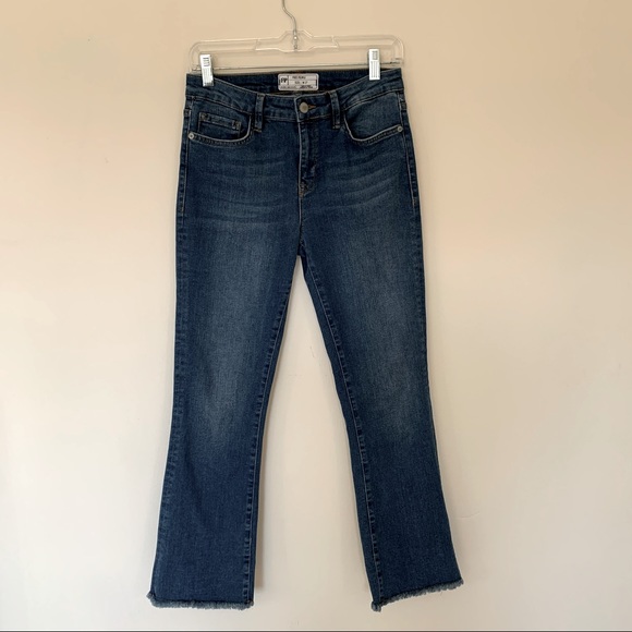 Free People Straight Crop Raw Hem Jeans Sz W27 - Picture 2 of 14